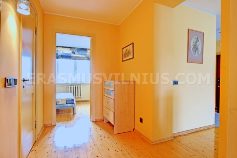 Bedroom in Flat 1 with king size bed and natural light