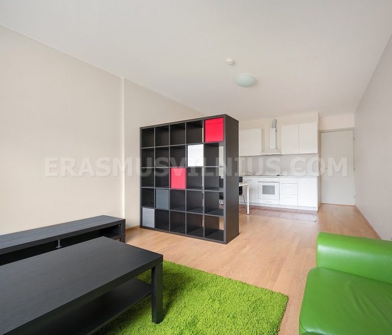 Kitchen dining area in 2-bedroom flat near Vilnius old town