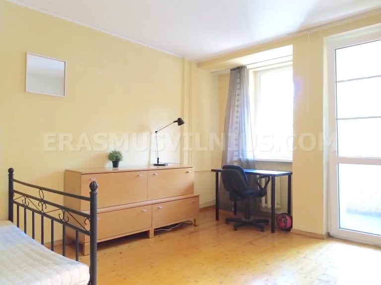 Bedroom furniture and carpet in Flat 1, Kauno gatvė Vilnius