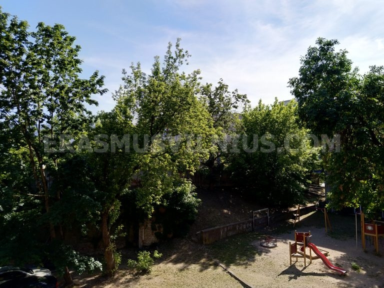 Hallway connecting bedrooms in Erasmus flat, Kauno gatvė