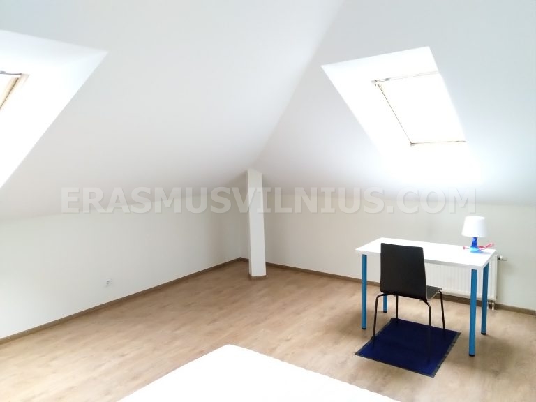 Flat 4 hallway connecting bedrooms and common areas