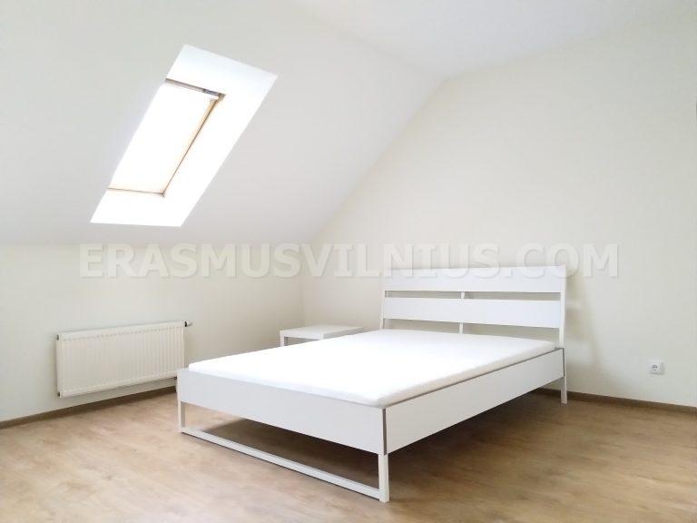 Bathroom shower cabin with glass door in student flat