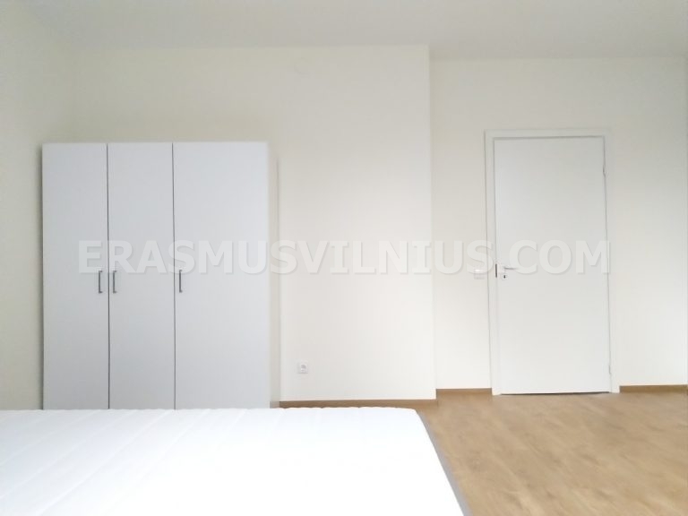 Flat 4 entrance hallway with coat hooks and shoe storage