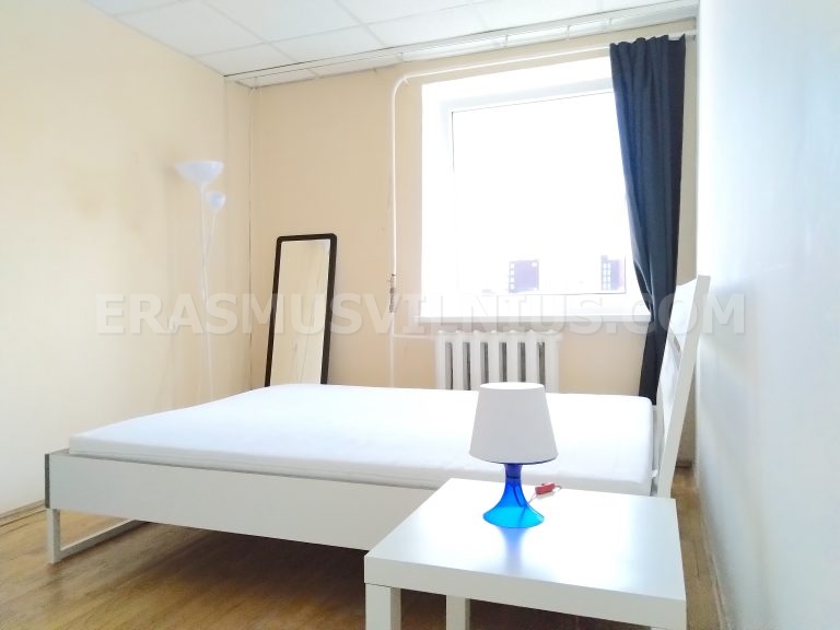 Shared living area in Erasmus student flat near Vilnius old town