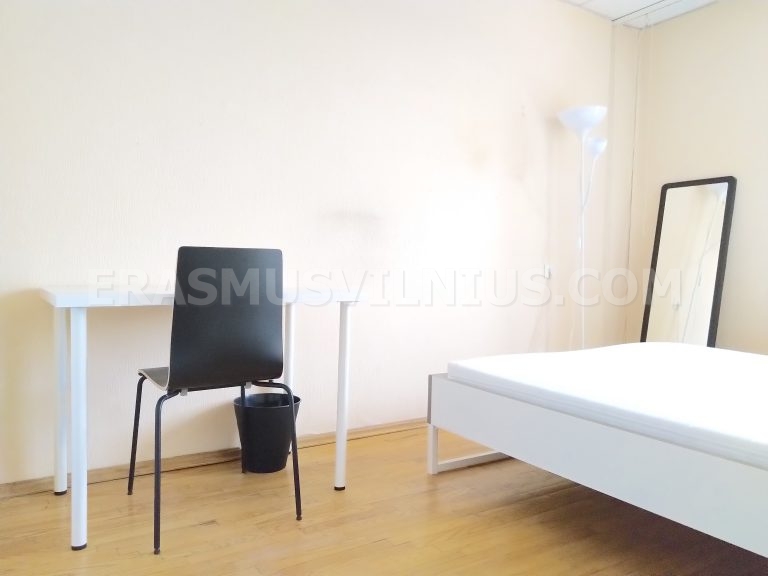 Kitchen area in 3-bedroom Erasmus flat, Šaltinių gatvė Vilnius