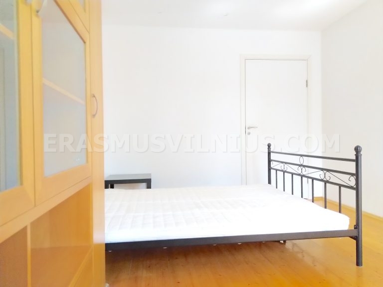 Washing machine and towel rack in Flat 1 bathroom
