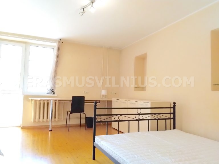 Bathroom with shower and bathtub in Flat 1, Kauno gatvė