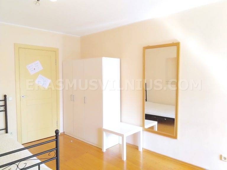 Kitchen counter and appliances in Vilnius old town flat