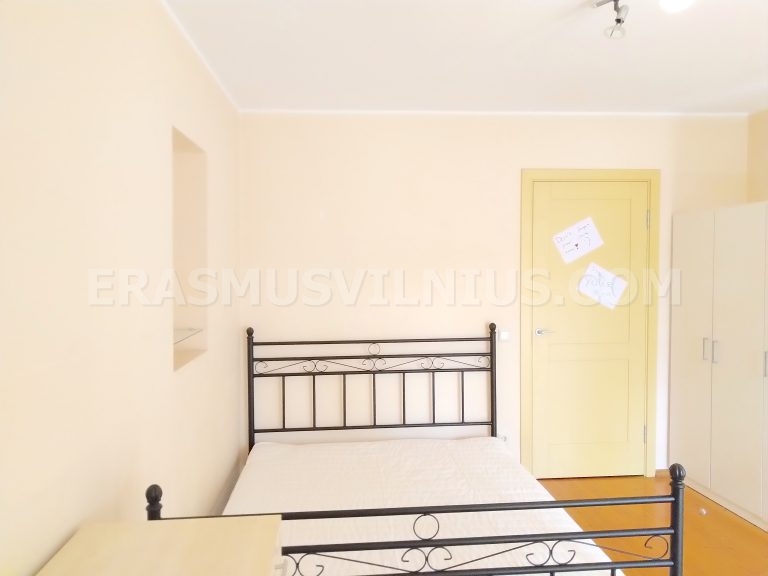 Fridge and freezer in student flat kitchen, Vilnius